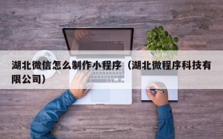 宝鸡湖北微信怎么制作小程序（湖北微程序科技有限公司）